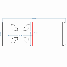 144 коробка  125х125х28 шубер (4 мыла) - Полиграфия