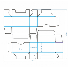 94 коробка_ 90x50x40 для визиток - Полиграфия