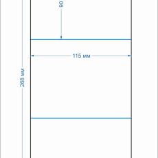 конверт 44 115х90 линейка 1шт - Полиграфия