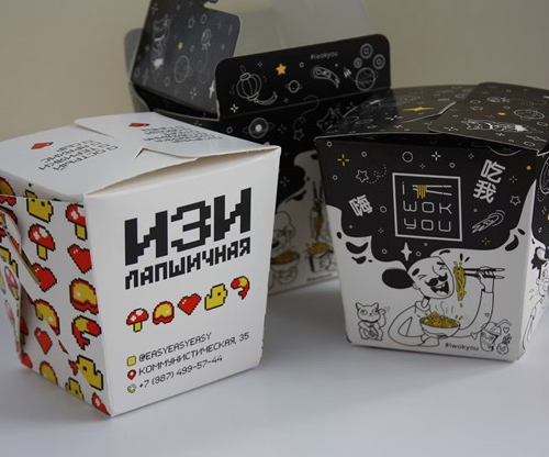 Упаовка для лапши WOK - Полиграфия