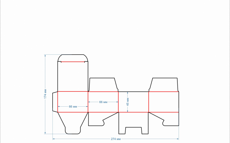110 коробка 66х66х45 крем - Полиграфия
