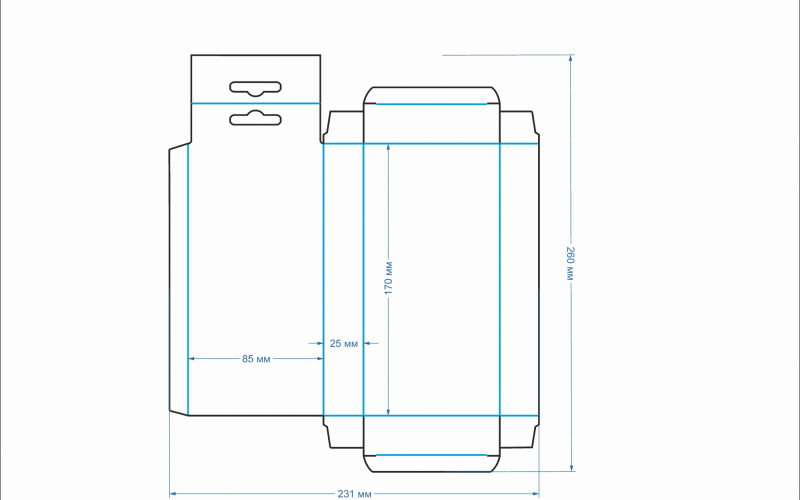 25 коробка 85х25х170 - Полиграфия
