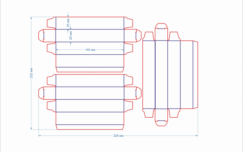 28 коробка 25х25х140 для духов - Полиграфия