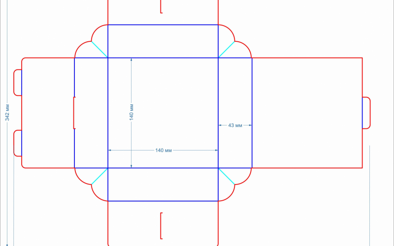 86 коробка 140х140х43_АМБ - Полиграфия