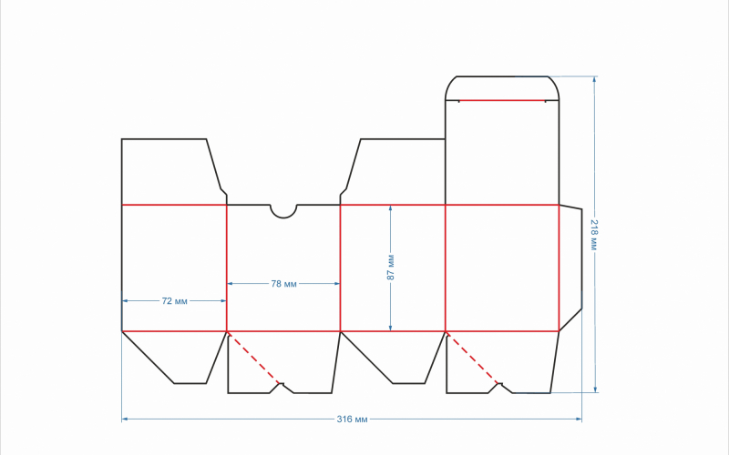 90-91 коробка  72х78х87 (2 формы) - Полиграфия