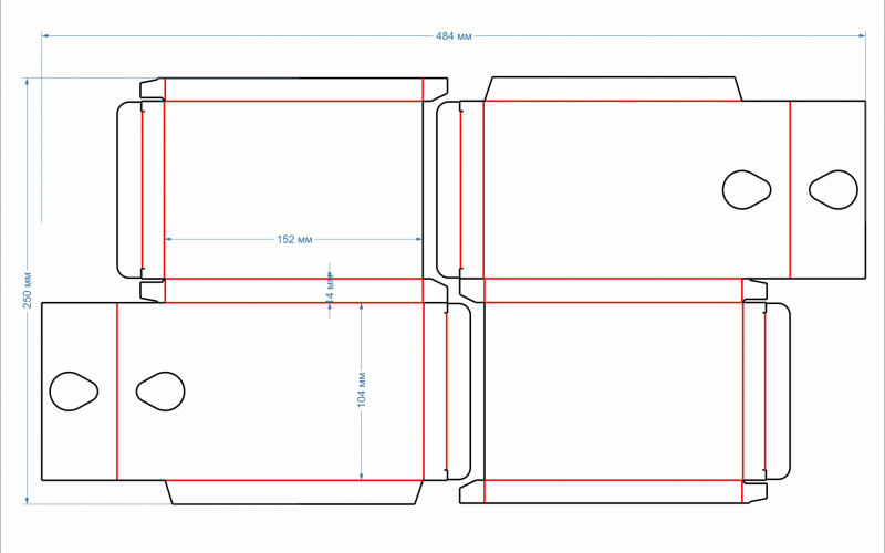 97 коробка 104х151х14 для карточек - Полиграфия